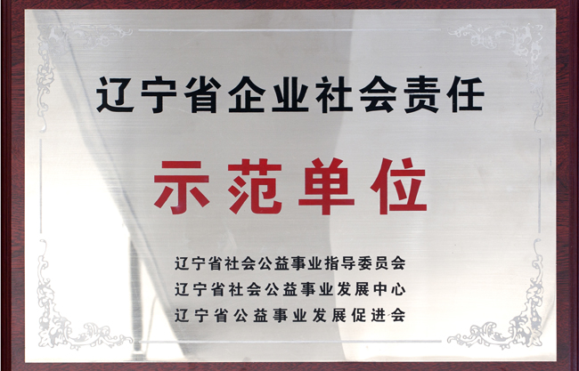 遼寧省企業(yè)社會(huì)責(zé)任示范單位